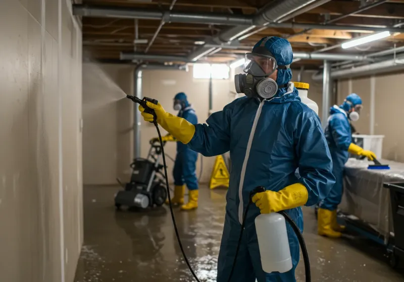 Basement Sanitization and Antimicrobial Treatment process in Terrytown, LA