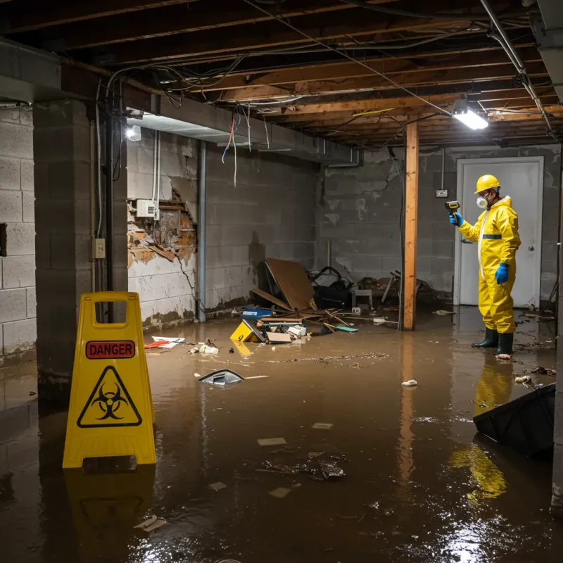 Flooded Basement Electrical Hazard in Terrytown, LA Property